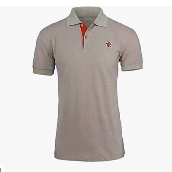 DOTA 2 Dolfrat & Roshinante Men's Polo Shirt In Tan Size XL - Picture 1 of 8